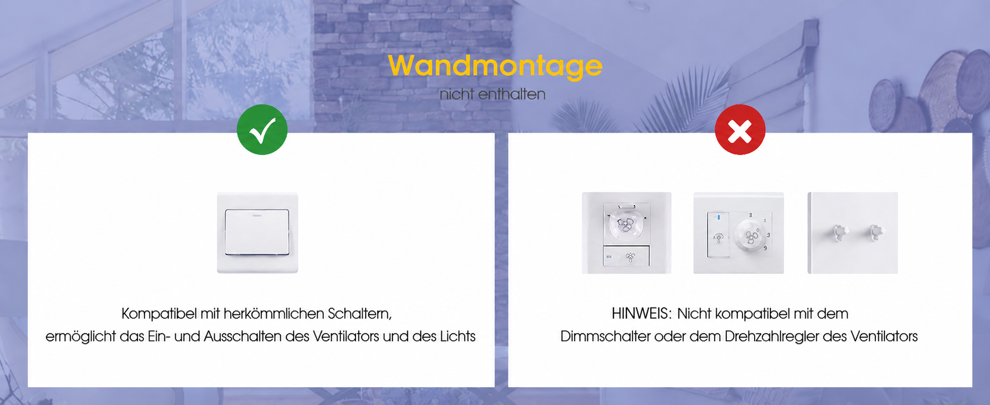 Produktansicht: Kviflon Kompakter Deckenventilator Schwarz 81 cm mit LED und leisem DC-Motor