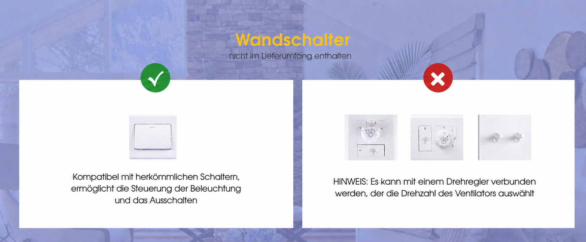 Produktansicht: Kviflon Kompakter Deckenventilator Schwarz 91 cm mit LED und leisem DC-Motor