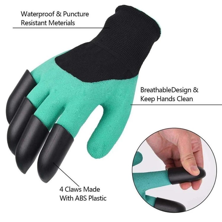thumbnail image 3 of Guantes de jardinería YONGSHENG con garras 2 pares, 3 of 5