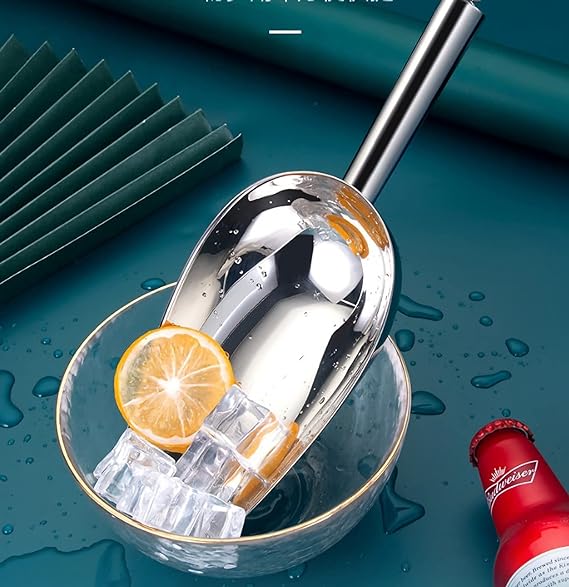 Cuchara Para Hielo De Acero Inoxidable, Forma De Bola De 6 Cm - Ideal Para Servir Y Moldear Hielo En Cócteles