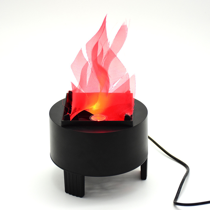 thumbnail image 1 of Lámpara de llama falsa 3D, fogata eléctrica Lámpara de mesa de llama parpadeante artificial Luz de fuego falsa Luz de efecto de escenario de llama realista para Halloween, 1 of 5