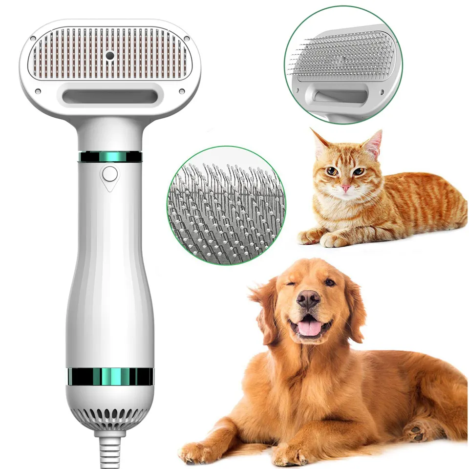 thumbnail image 5 of Secador de pelo para mascotas Secador de pelo para perros 2 en 1 Secador de pelo para mascotas con cepillo más pulido, secador para perros con 3 ajustes de temperatura ajustables para perros, 5 of 5