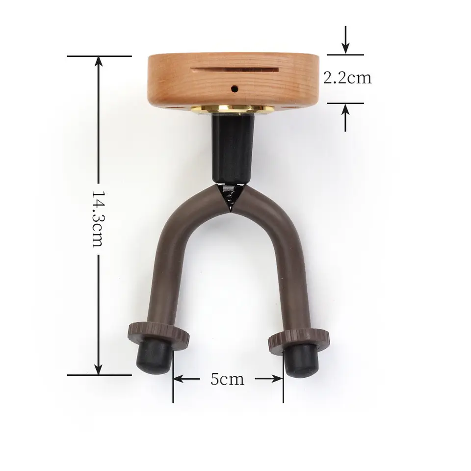 thumbnail image 4 of Soporte de pared para guitarra YONGSHENG con mini higrómetro antideslizante para guitarra eléctrica acústica, 4 of 4