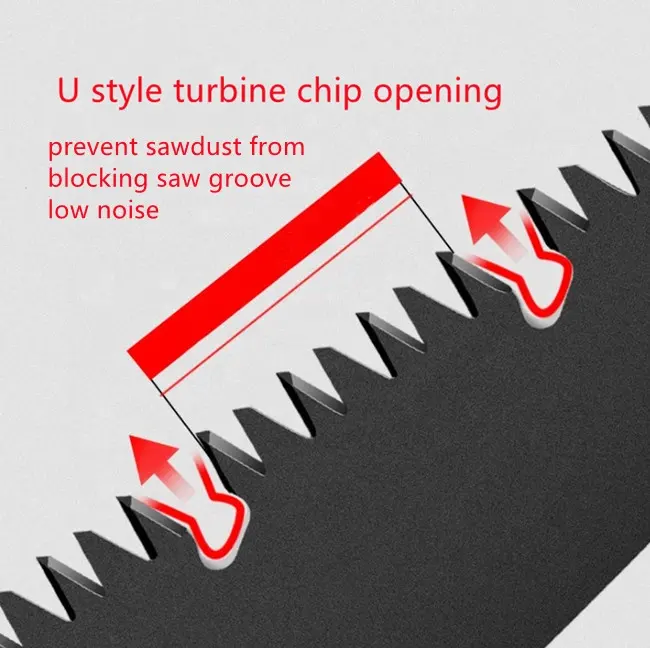 thumbnail image 4 of Sierra de Podar YONGSHENG Plegable de 10 Pulgadas con Dientes de Triple Bisel, 4 of 5