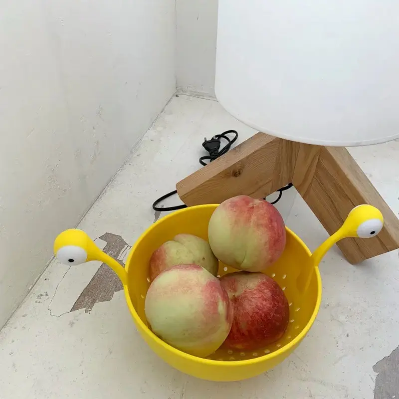 thumbnail image 4 of Cesta de almacenamiento para el hogar, sala de estar, cesta de frutas de dibujos animados, colador de monstruo, escurridor, 4 of 4