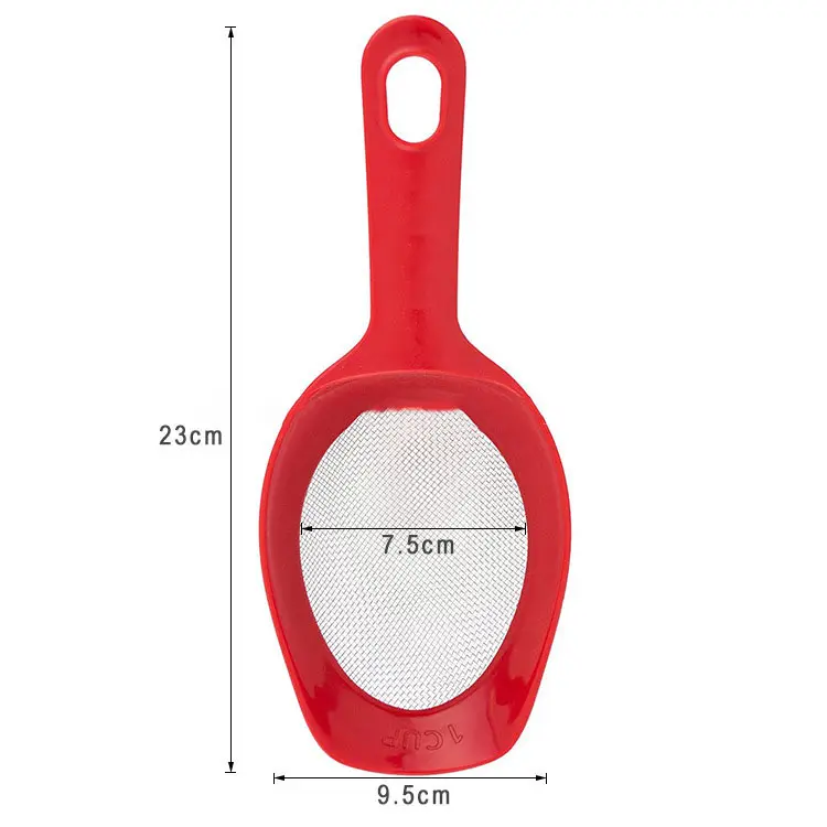 thumbnail image 3 of 1 taza de cuchara y tamiz, diseño ergonómico, fácil de recoger, apto para lavavajillas, 3 of 5
