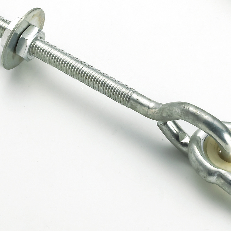 thumbnail image 4 of Paquete de 2 ganchos oscilantes M10/205 mm con mosquetón, ganchos de montaje con tornillo galvanizado, 4 of 5