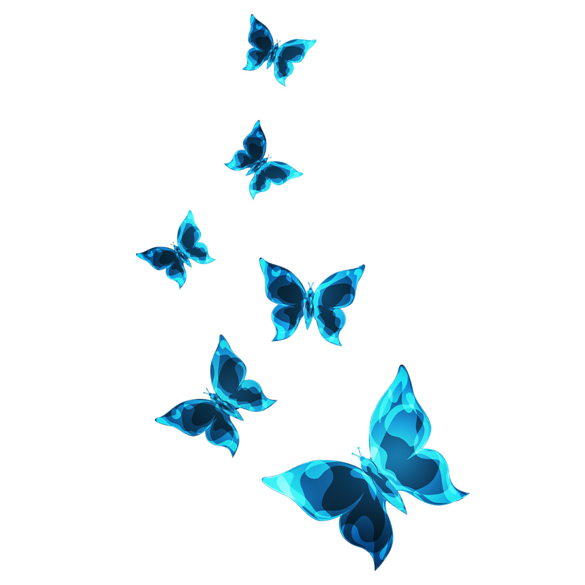 6 Piezas de Calcomanías de Pared de Mariposas Luminosas, Arte de Pared Colorido, Decoración de Mariposas, Calcomanías de Pared que Brillan en la Oscuridad, para Niños, Niñas, Dormitorio, Bañ