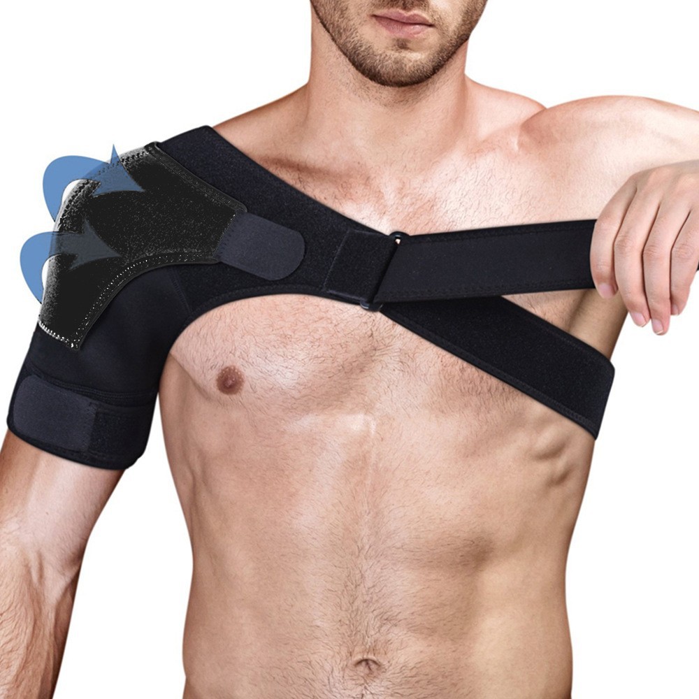 thumbnail image 4 of Hombrera para hombres YONGSHENG brazo izquierdo y derecho negro Grande, 4 of 5