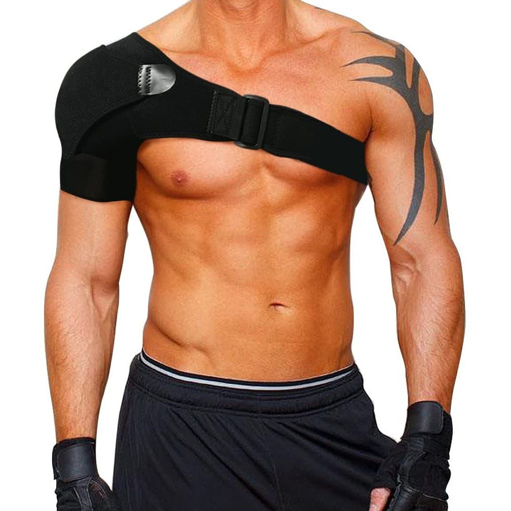 thumbnail image 5 of Hombrera para hombres YONGSHENG brazo izquierdo y derecho negro Grande, 5 of 5