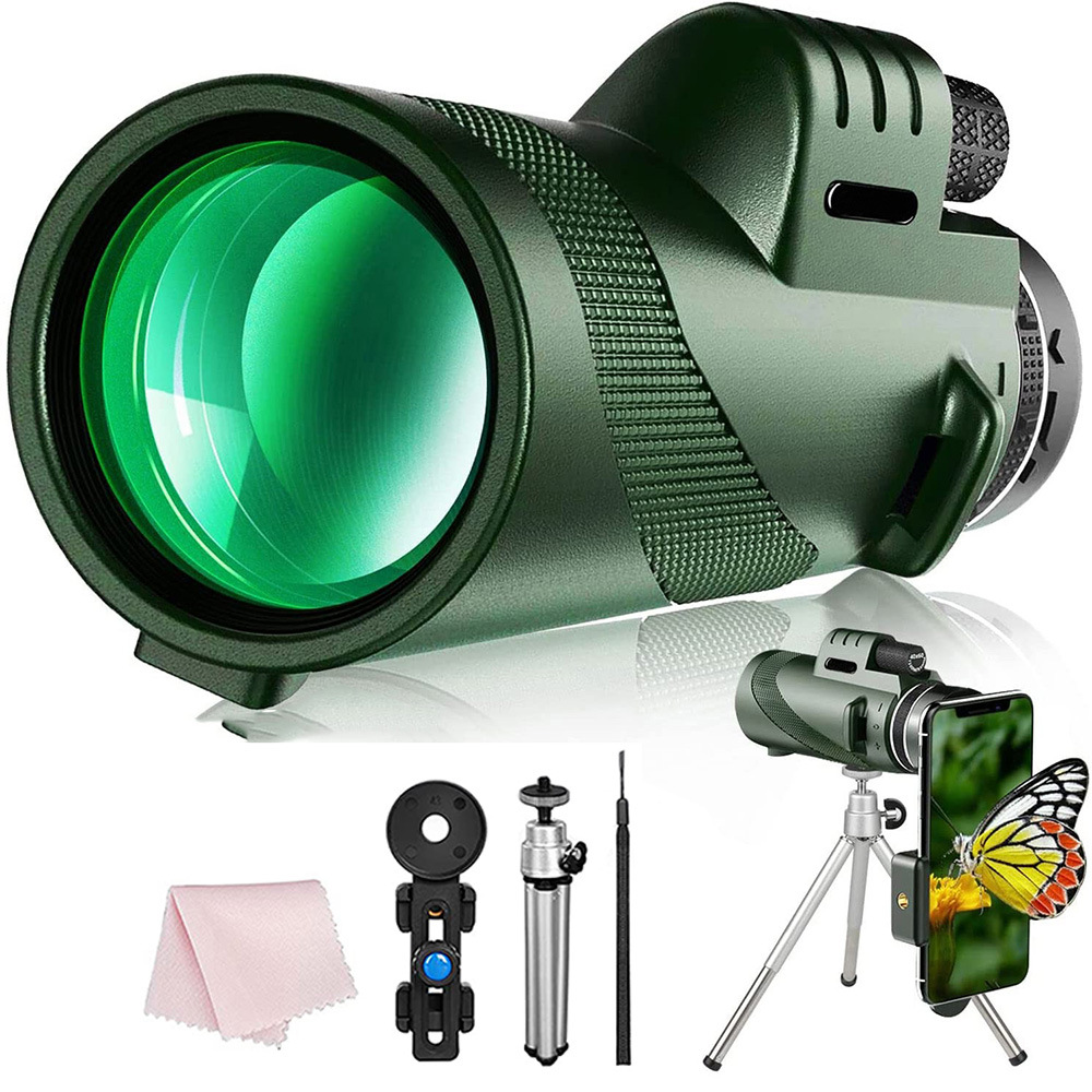 thumbnail image 4 of Monocular 80x100 YONGSHENG Alta Potencia Impermeable Verde, 4 of 4