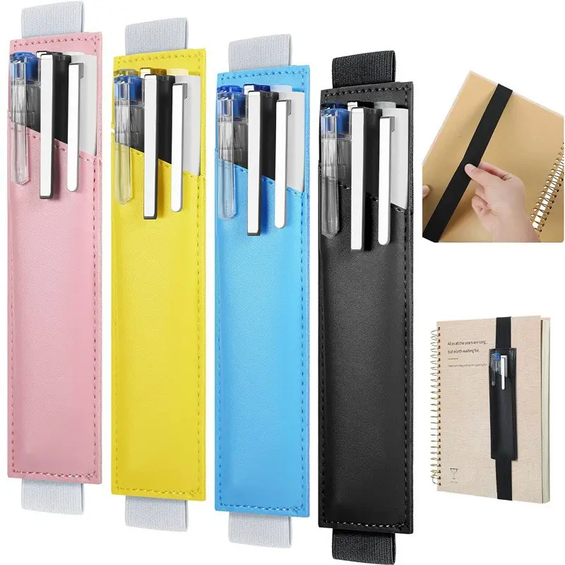 thumbnail image 2 of Portalápices compatible, funda protectora elástica para bolígrafos, soporte para funda para tableta, 4 piezas, lápiz no incluido, 2 of 4