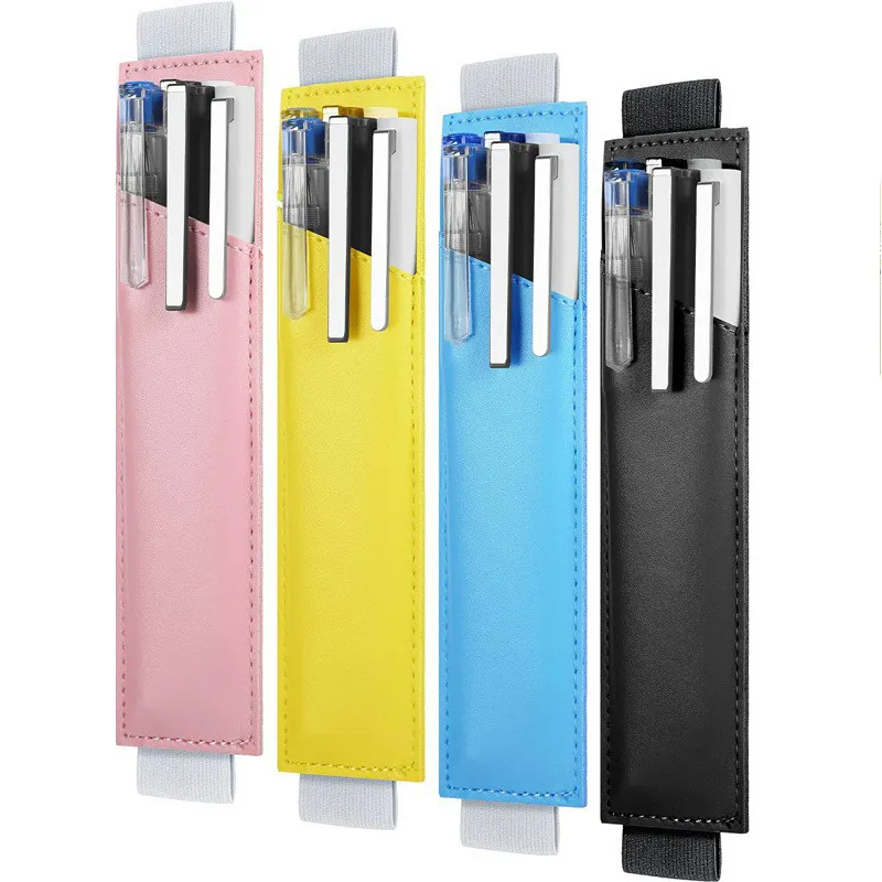 Portalápices compatible, funda protectora elástica para bolígrafos, soporte para funda para tableta, 4 piezas, lápiz no incluido