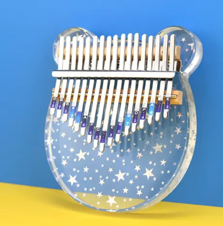 thumbnail image 2 of Kalimba Acrílico Pulgar Piano Transparente Kalimba 17 Teclas Dedo Piano Cristal Kalimba Transparente (Transparencia), 2 of 4