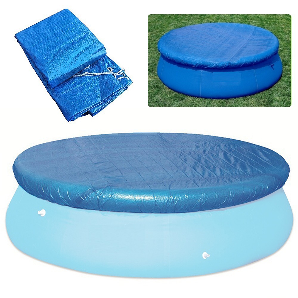 thumbnail image 2 of Cubierta redonda para piscina de 183cm YONGSHENG azul PE resistente al viento lluvia y polvo, 2 of 5