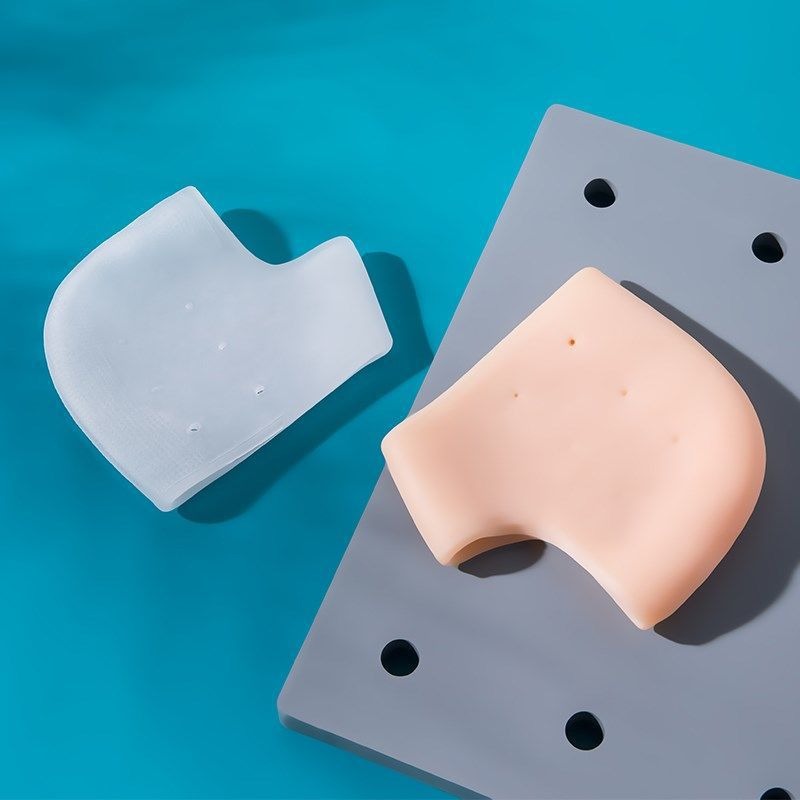 Almohadillas para fascitis plantar, cojín de gel para el talón, protectores de talón de silicona, protectores de talón y taloneras ideales para fascitis plantar, para mujeres y hombres.