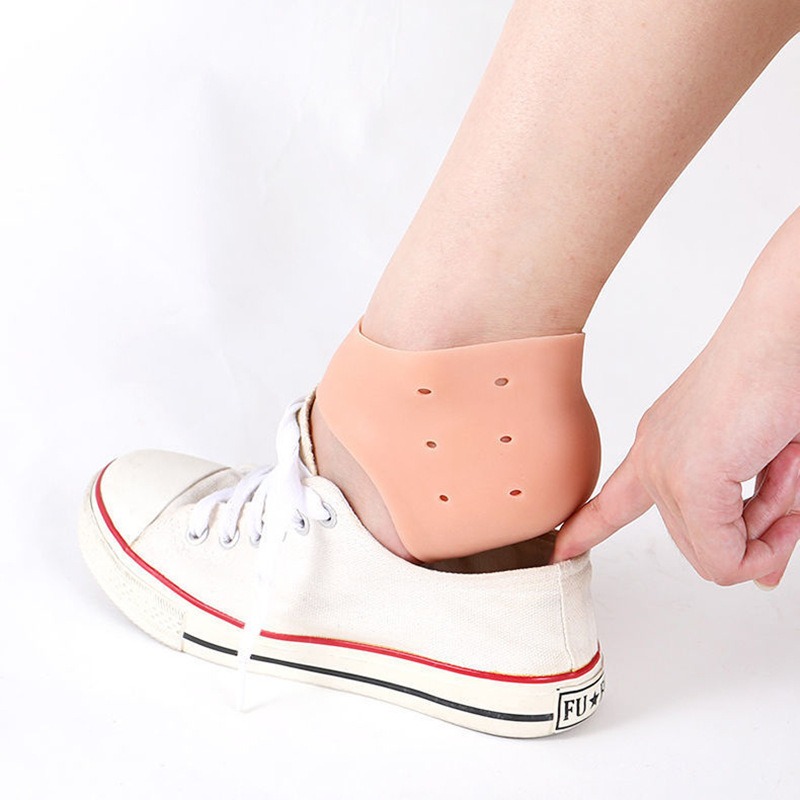 thumbnail image 3 of Almohadillas para fascitis plantar, cojín de gel para el talón, protectores de talón de silicona, protectores de talón y taloneras ideales para fascitis plantar, para mujeres y hombres., 3 of 5