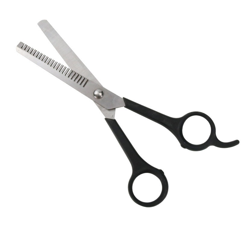 thumbnail image 4 of Tijeras para el cuidado de mascotas Recortadora corporal y facial Cuchillas duraderas de acero inoxidable. Tijeras para cabello largo, medio, corto, grueso y rizado. Juego de 2, 4 of 5