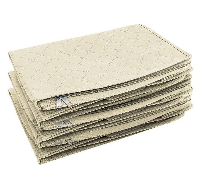 thumbnail image 5 of Bolsa De Almacenamiento YONGSHENG 3 Piezas Caja De Almacenamiento De Ropa Plegable 48 x 35 x 20 cm Beige, 5 of 5