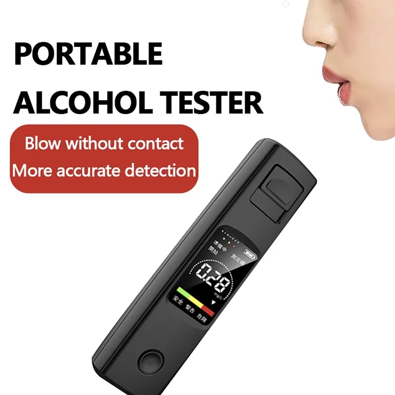 thumbnail image 2 of Alcoholímetro, Probador de alcohol profesional de alta precisión con boquillas, Probador de alcohol con pantalla digital LCD para uso personal y profesional, 2 of 4