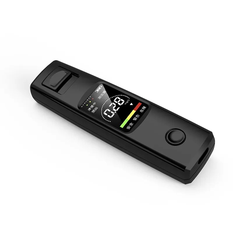 thumbnail image 1 of Alcoholímetro, Probador de alcohol profesional de alta precisión con boquillas, Probador de alcohol con pantalla digital LCD para uso personal y profesional, 1 of 4