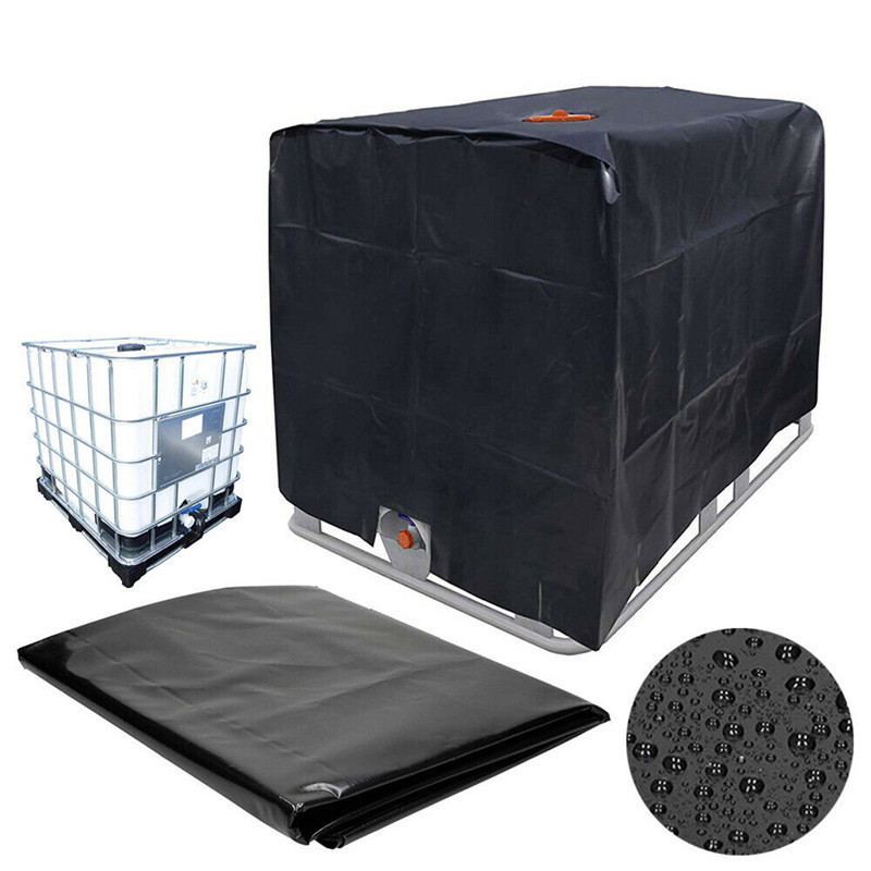 thumbnail image 3 of Ibc Ton Bucket 1000l Tanque de agua al aire libre Cubierta impermeable a prueba de polvo (Negro), 3 of 5