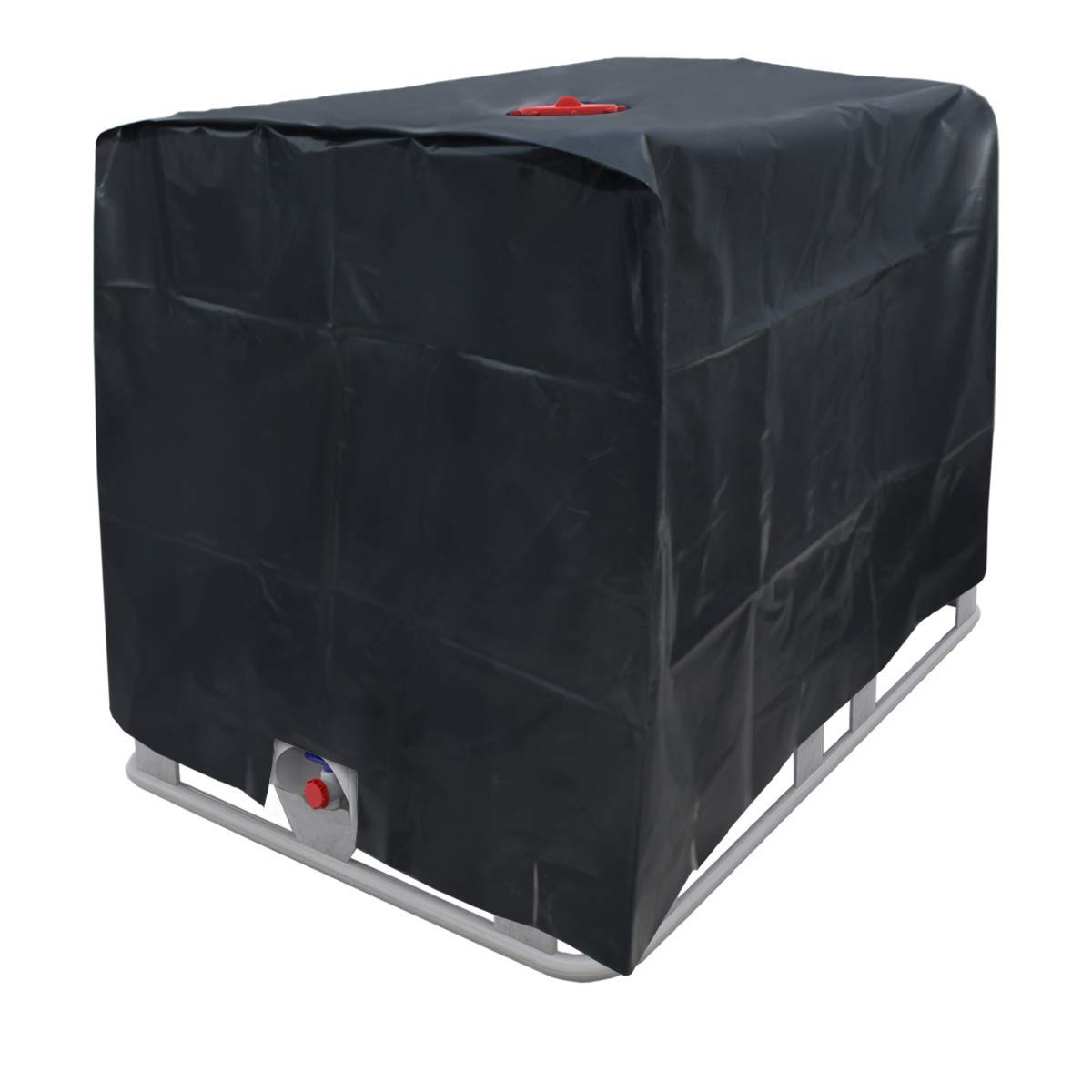thumbnail image 1 of Ibc Ton Bucket 1000l Tanque de agua al aire libre Cubierta impermeable a prueba de polvo (Negro), 1 of 5