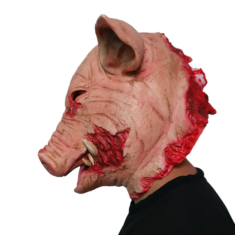 thumbnail image 5 of Máscara de cabeza de látex Cerdo Sangriento YONGSHENG, 5 of 5