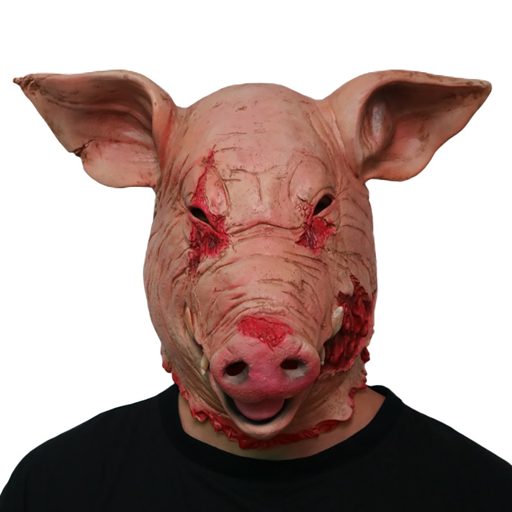 thumbnail image 4 of Máscara de cabeza de látex Cerdo Sangriento YONGSHENG, 4 of 5