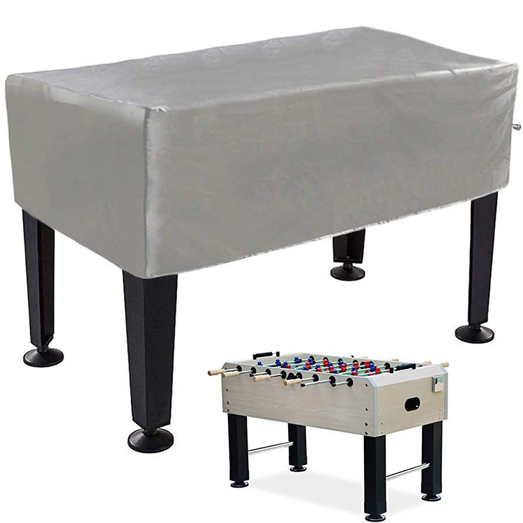 thumbnail image 1 of Cubierta plateada para mesa de futbolín, cubierta protectora impermeable para mesa de futbolín, cubierta protectora rectangular para mesa de futbolín, 1 of 4