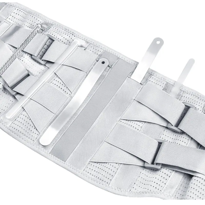 thumbnail image 4 of Cinturón lumbar para hombres y mujeres, cinturón de soporte lumbar con correas de compresión ajustables para aliviar el dolor de espalda baja, 4 of 4
