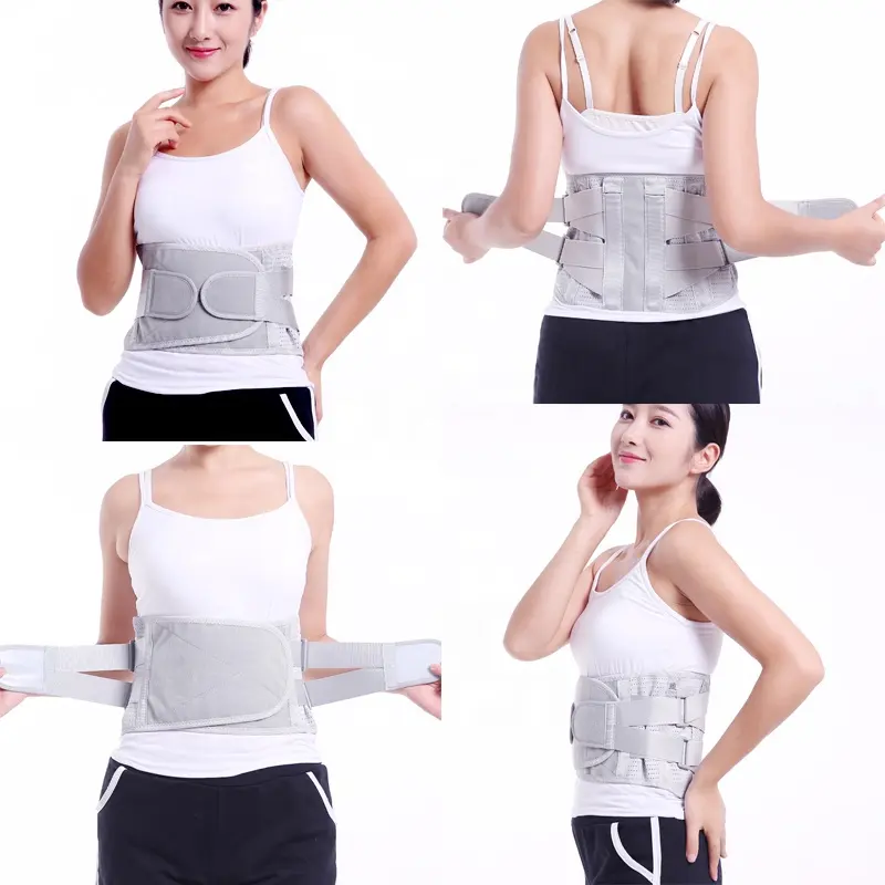 thumbnail image 1 of Cinturón lumbar para hombres y mujeres, cinturón de soporte lumbar con correas de compresión ajustables para aliviar el dolor de espalda baja, 1 of 4