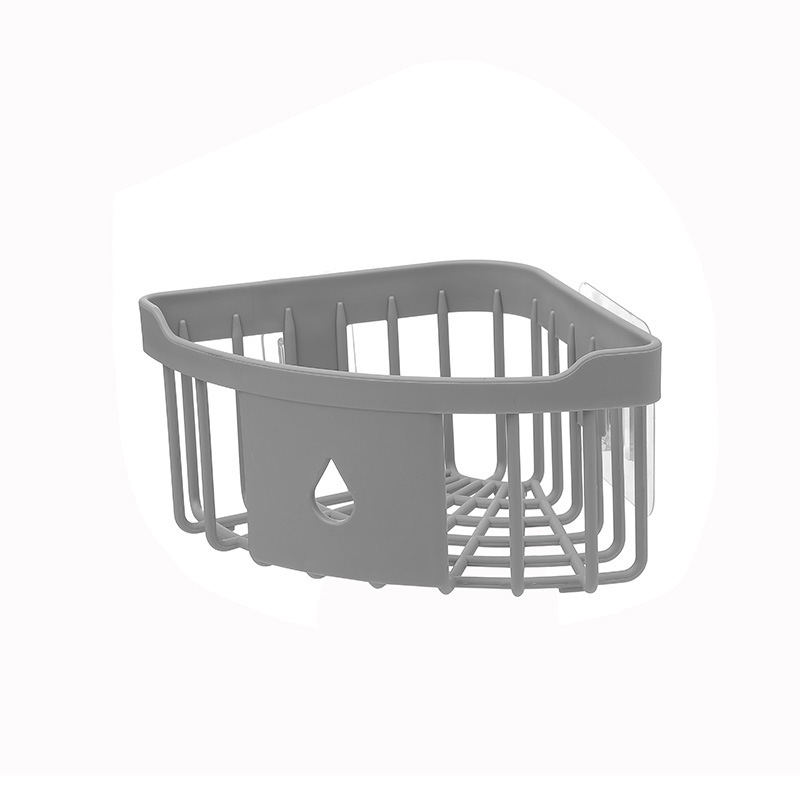 thumbnail image 1 of Organizador de Almacenamiento Triangular de Plástico YONGSHENG Estante de Ducha Esquinero Gris Claro, 1 of 5