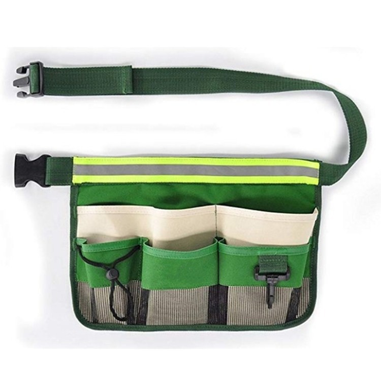 thumbnail image 4 of Bolsa de herramientas negra, riñonera multifuncional impermeable y resistente al desgaste para mantenimiento y construcción con cinturón extraíble, 4 of 5