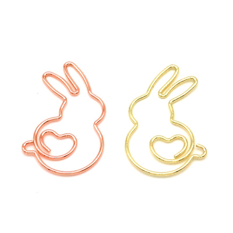 100 clips de papel YONGSHENG forma de animal gato colores surtidos