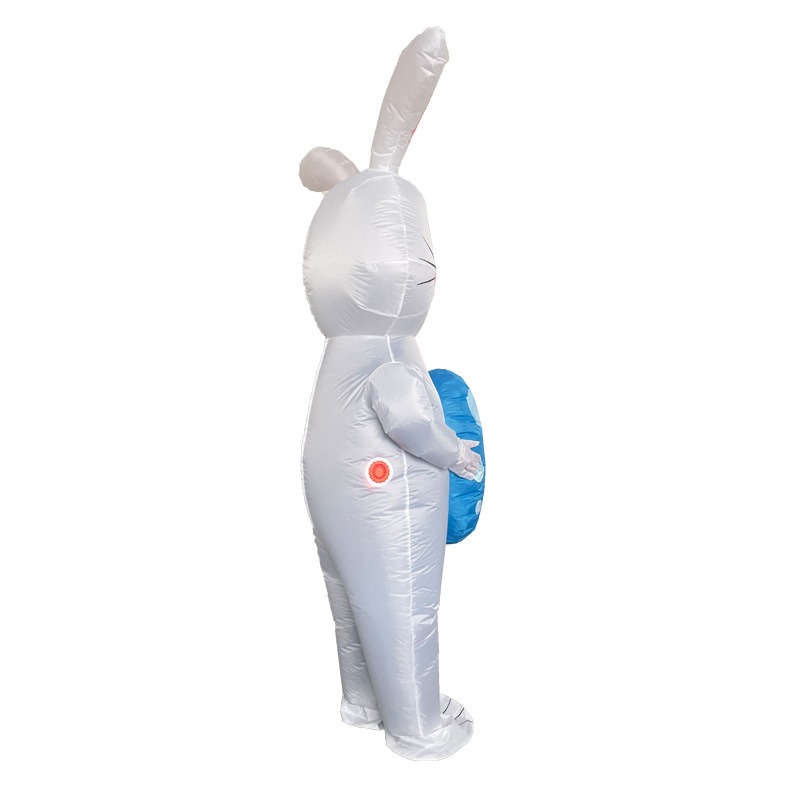 thumbnail image 4 of Disfraz inflable divertido de conejito de Pascua para mujer, disfraz de Animal para Cosplay, disfraz inflable de conejo festivo, 4 of 5