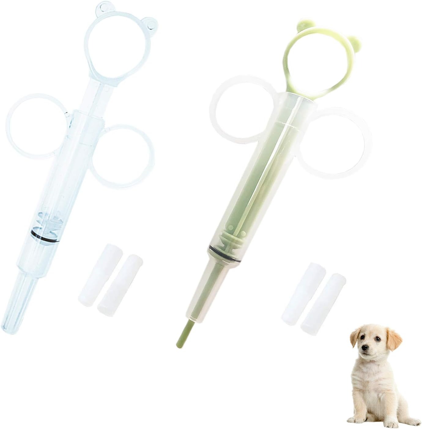 thumbnail image 1 of Jeringuilla para pastillas para perros y gatos, alimentador de pastillas de plástico para mascotas, dispensador de medicina para mascotas, 2 uds., para perros, gatos y bebés, 1 of 5
