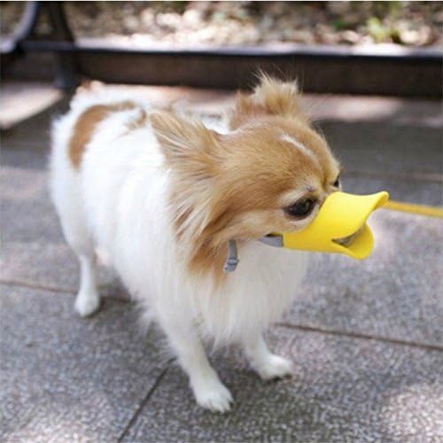 thumbnail image 2 of Cubiertas bucales para perros YONGSHENG Anti mordida Forma de boca de pato Tamaño M Amarillo, 2 of 5