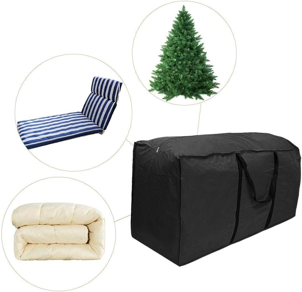 thumbnail image 2 of Bolsa de almacenamiento grande, cojín para sala de estar al aire libre, sábana, almohada con asa, bolsa de almacenamiento Oxford impermeable, bolsa para mudanzas resistente al desgaste （173x, 2 of 5