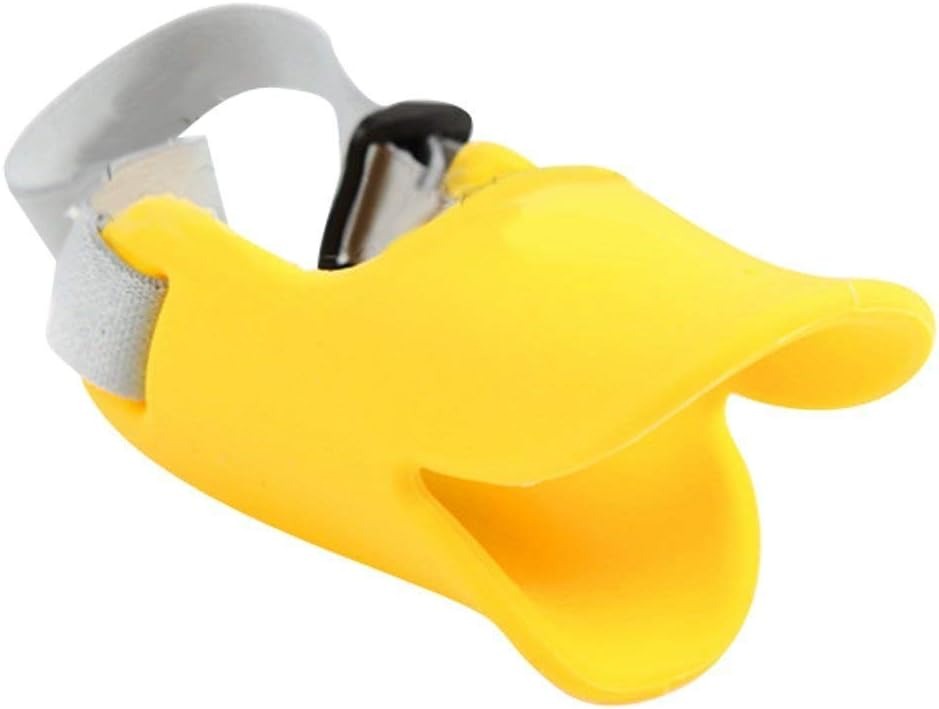 thumbnail image 5 of Cubiertas bucales para perros YONGSHENG Anti mordida Forma de boca de pato Tamaño M Amarillo, 5 of 5