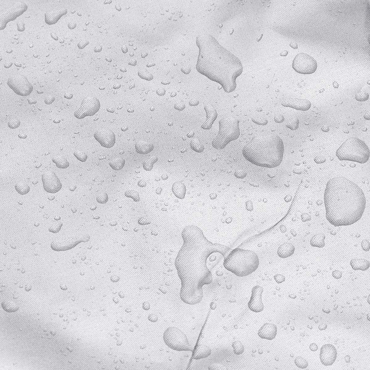 thumbnail image 4 of Funda protectora para spa, jacuzzi, piscina, bañera, cubierta de spa de tela Oxford para jardín al aire libre, a prueba de polvo, impermeable, anti-UV, plateada 218 * 218 * 30 cm, 4 of 5