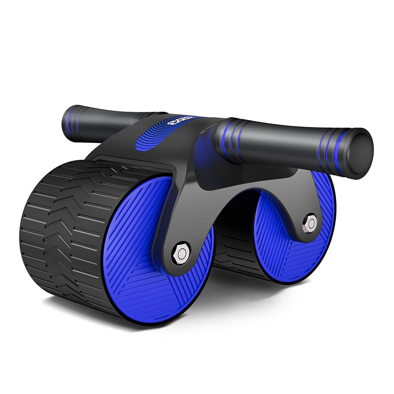 Rodillo de rueda AB con asistencia de rebote automática y resortes de resistencia Equipo de gimnasio en casa perfecto para hombres y mujeres Ejercicio abdominal Aptitud abdominal (azul)