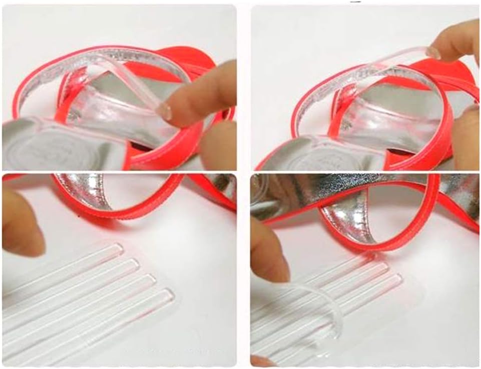 thumbnail image 4 of 4 Piezas Empuñaduras de Talón YONGSHENG Forros de Gel Transparentes Inserciones Adhesivos para Zapatos de Tacón Alto, 4 of 5