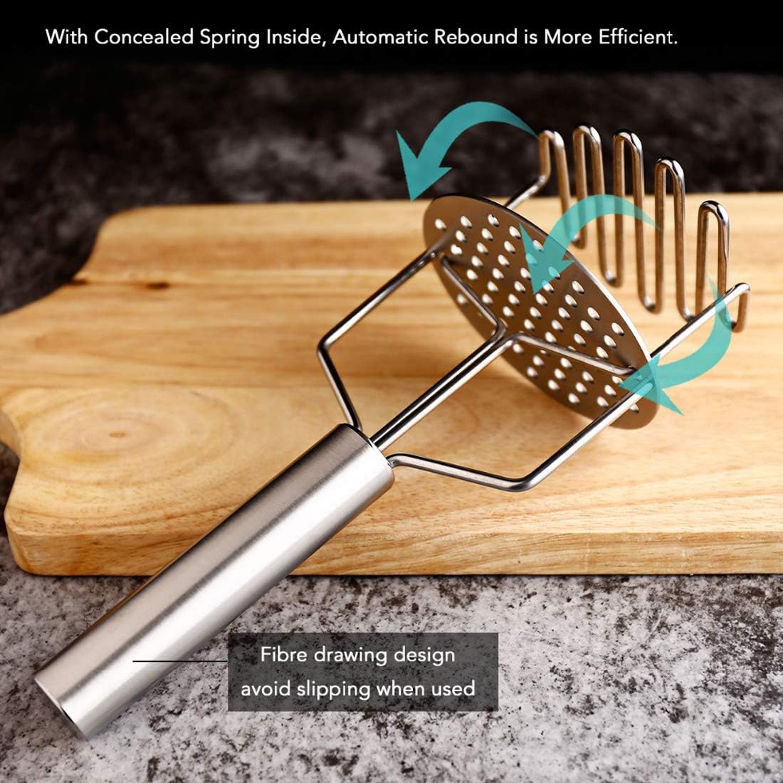 thumbnail image 2 of Prensa de Patatas YONGSHENG Manual Acero Inoxidable Profesional, 2 of 5