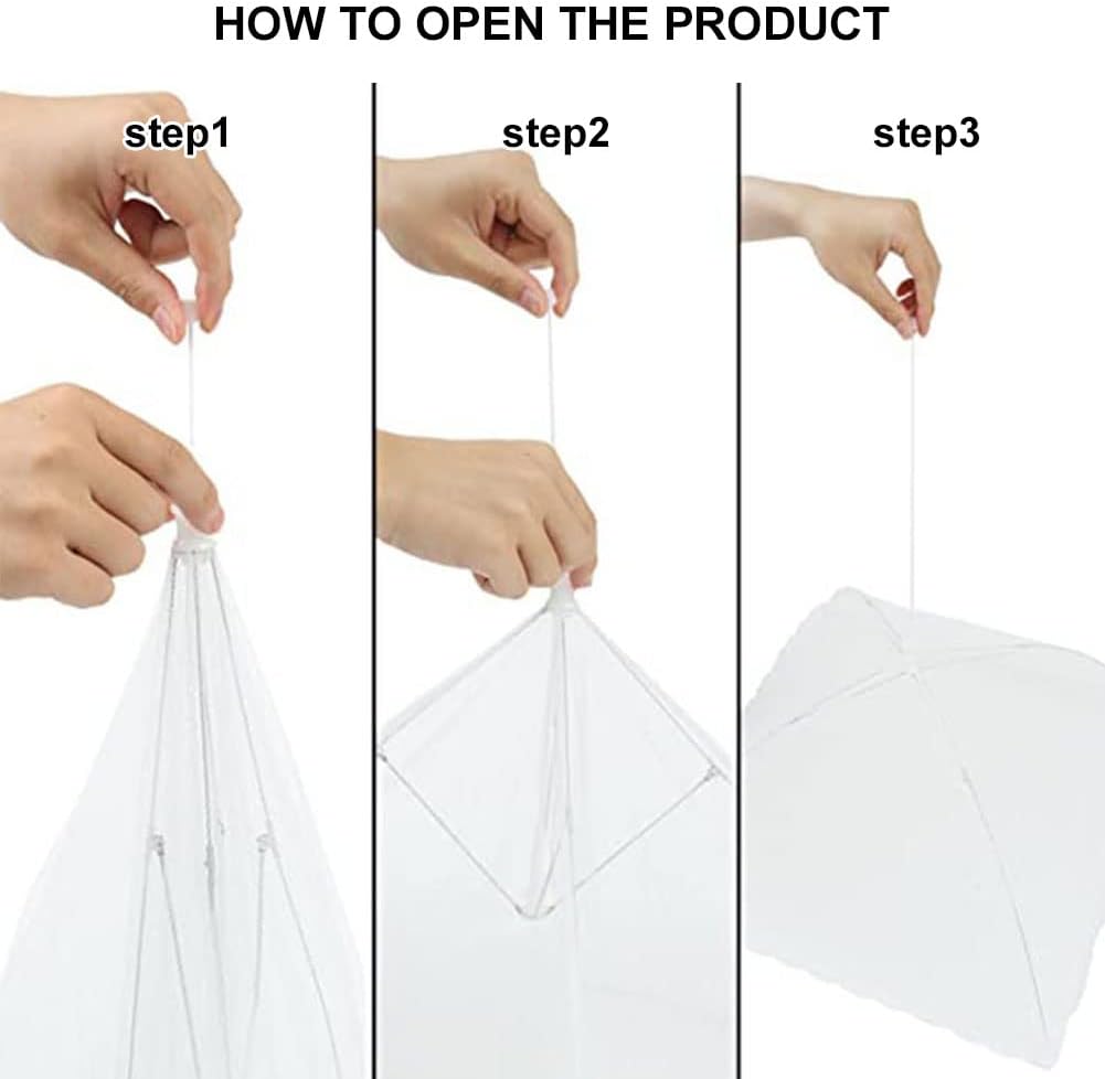 thumbnail image 3 of Cobertor Plegable para Alimentos YONGSHENG Antiinsectos 32 x 32 cm Blanco, 3 of 5