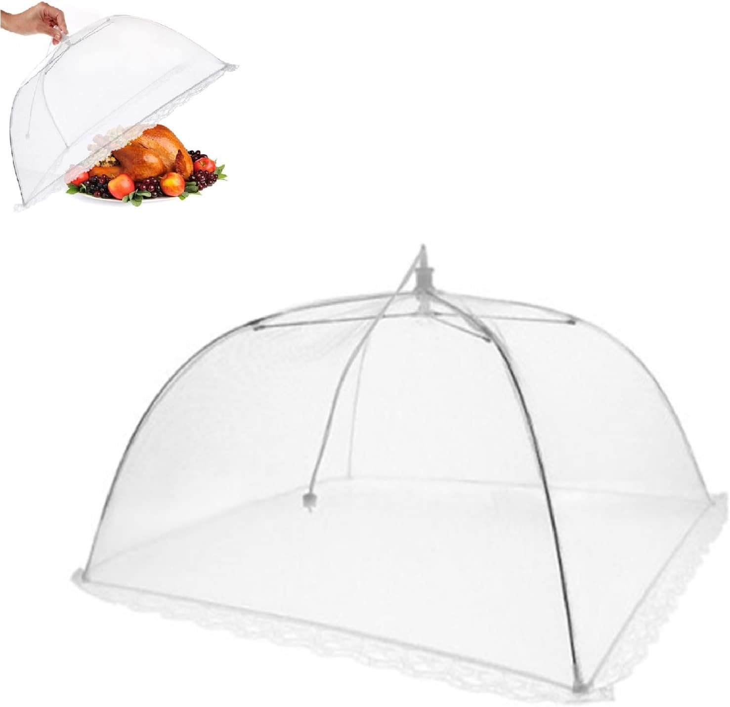 Cobertor Plegable para Alimentos YONGSHENG Antiinsectos 32 x 32 cm Blanco