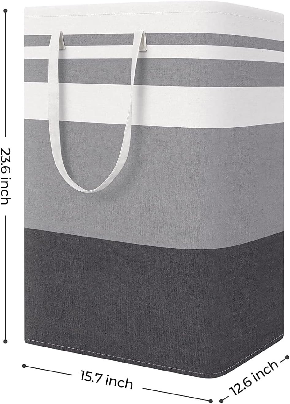 thumbnail image 2 of Cesta plegable para la ropa sucia de 75L, cesta para la ropa sucia con asa, cesta de almacenamiento de gran capacidad para almacenamiento de ropa y juguetes, 2 of 5