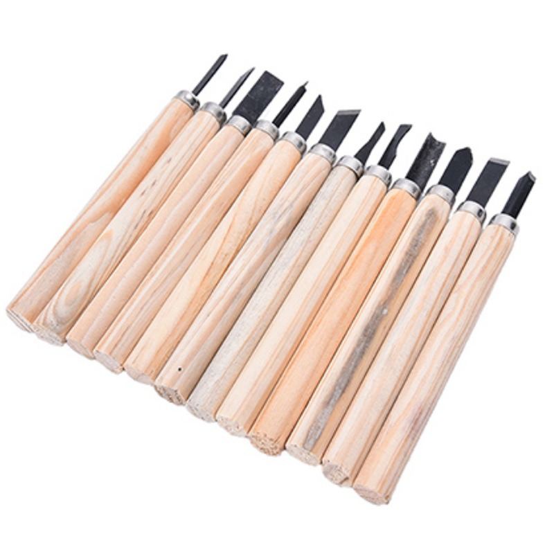 thumbnail image 1 of Juego de cinceles profesionales YONGSHENG 12 piezas acero al carbono, 1 of 5