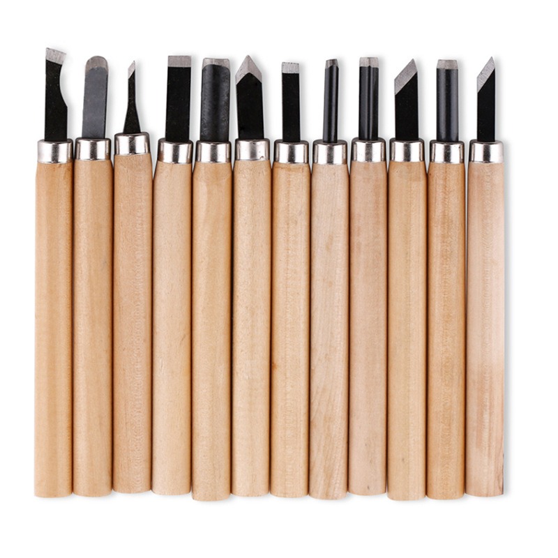 thumbnail image 2 of Juego de cinceles profesionales YONGSHENG 12 piezas acero al carbono, 2 of 5