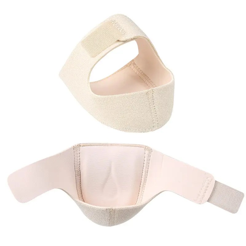 Protectores de talón, taloneras para el dolor de talón, (4 piezas beige) Soporte de talón transpirable ajustable, cojín para el talón, taloneras para fascitis plantar, tendinitis